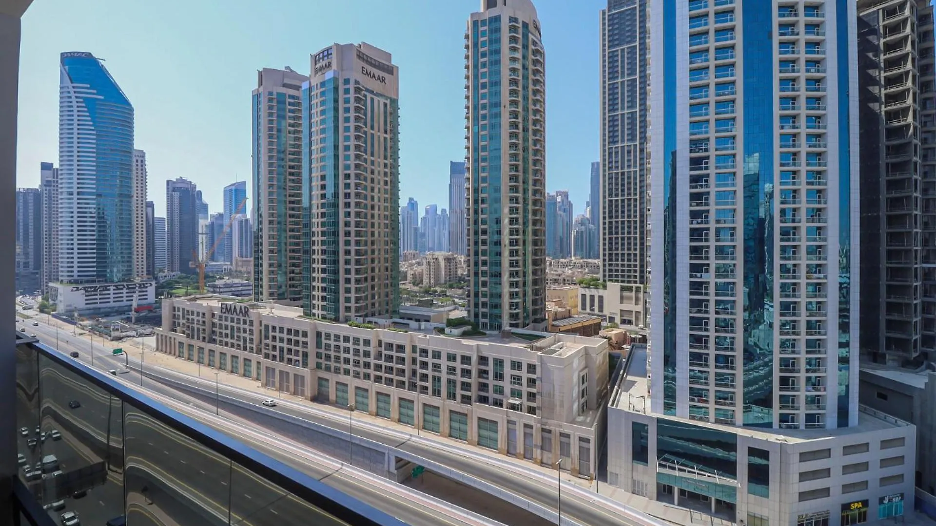 Chic Studio With Balcony 5 Mins Walk To Dubai Mall 0*,